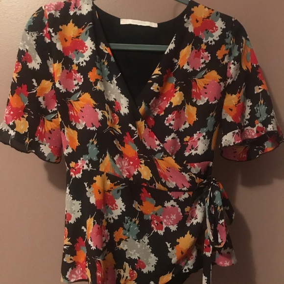 Zara Wrap Blouse - Picture 2 of 5